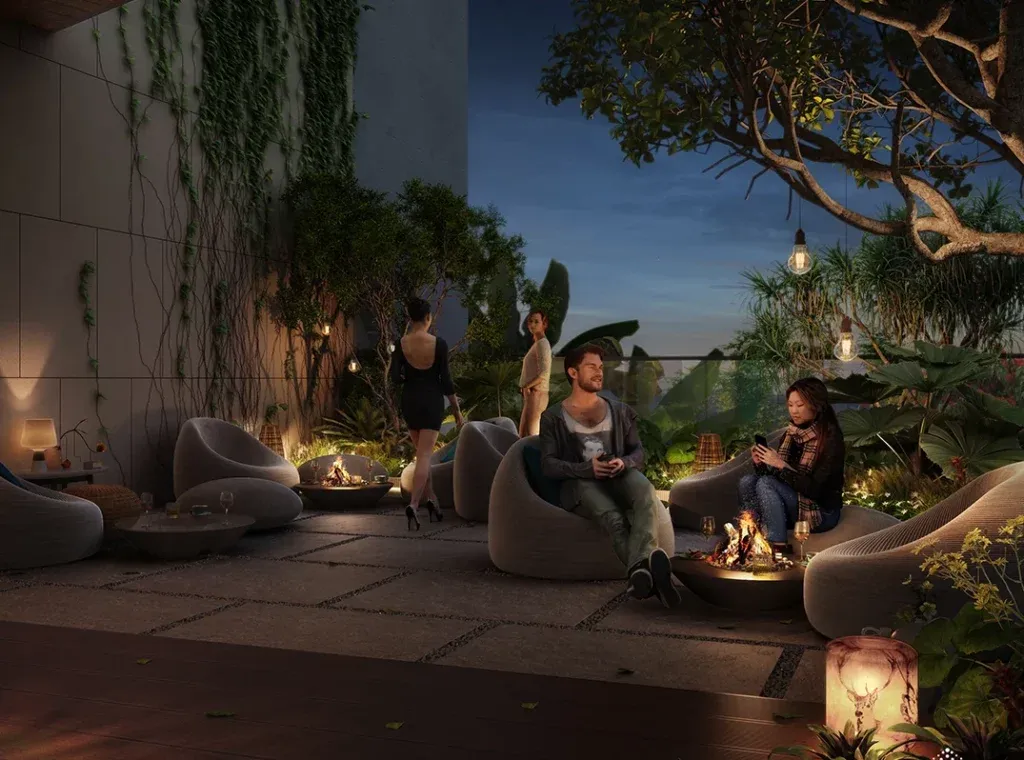 Sattva Lumina clubhouse terrace