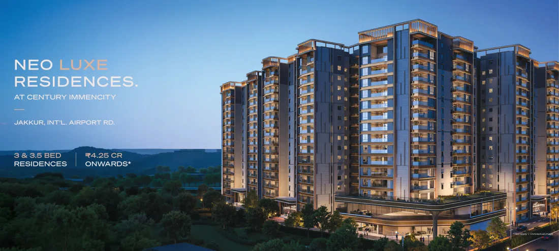 Century Astoria 3 3.5 4 BHK apartments Immencity North Bangalore