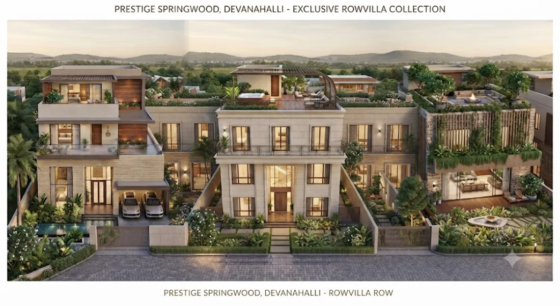 Prestige Springwood 4 BHK row villas Yerthiganahalli Devanahalli Bangalore