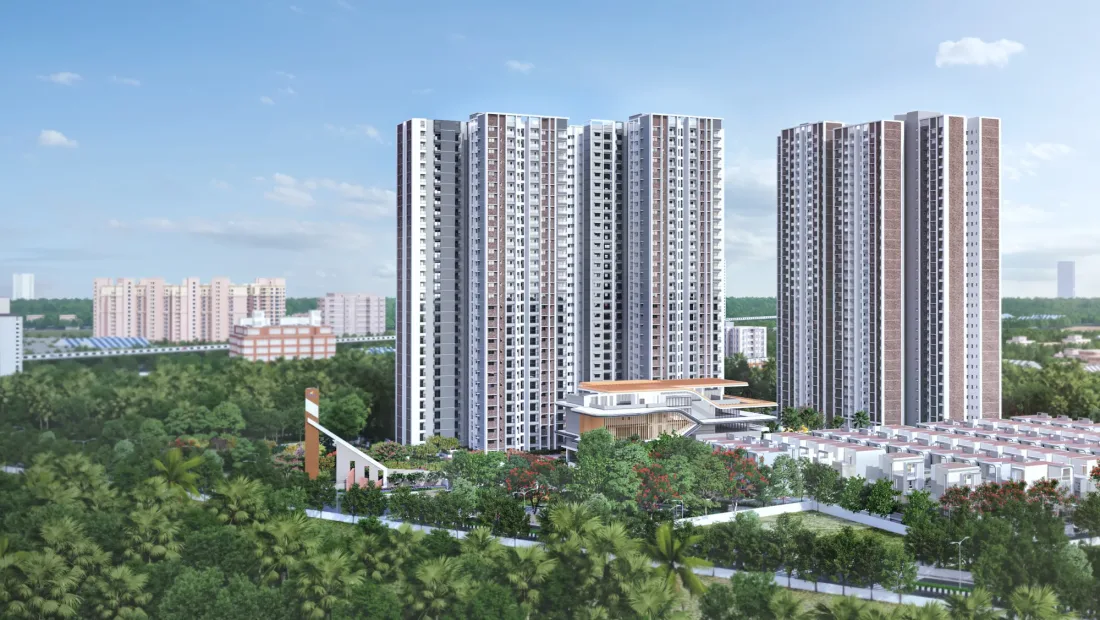 Sattva Songbird Budigere Cross Studio to 3 BHK apartments near Bangalore airport