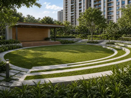Assetz Mizu and Ki amphitheatre amenity, Hennur Road