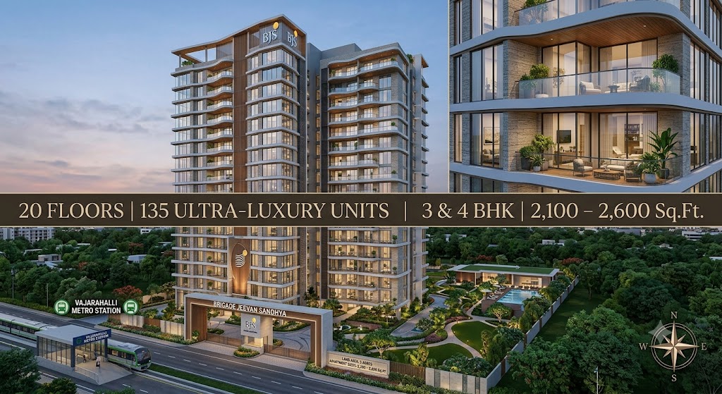 Brigade Jeevan Sandhya Tower Elevation and Site Plan