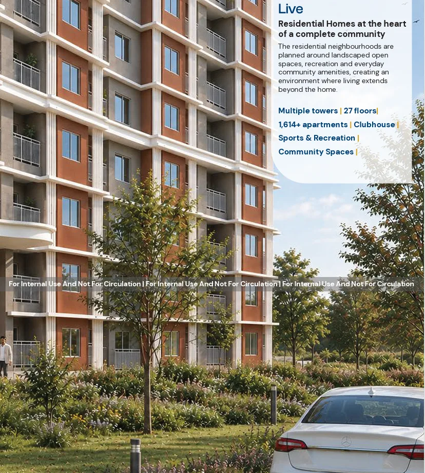 Brigade KIADB Phase 2 Live residential towers with clubhouse, Devanahalli