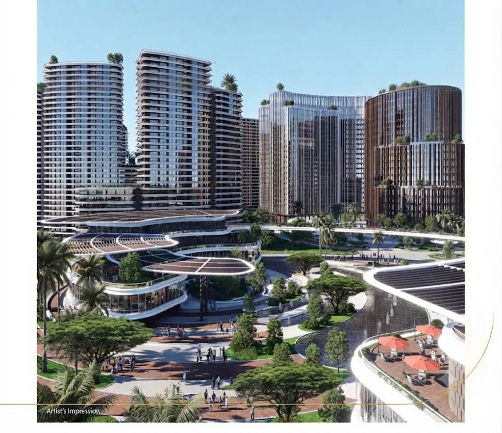 Brigade KIADB Phase 2 residential towers exterior render, Devanahalli