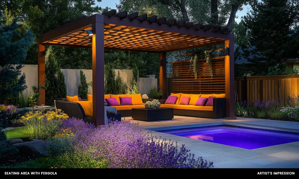 Concorde Mayfair pergola seating