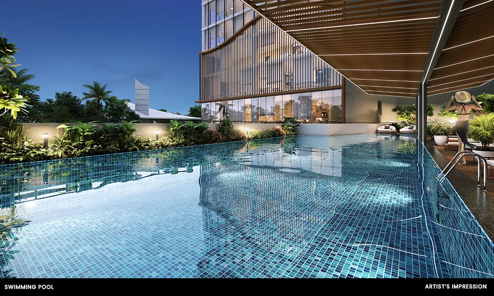 Concorde Mayfair swimming pool deck
