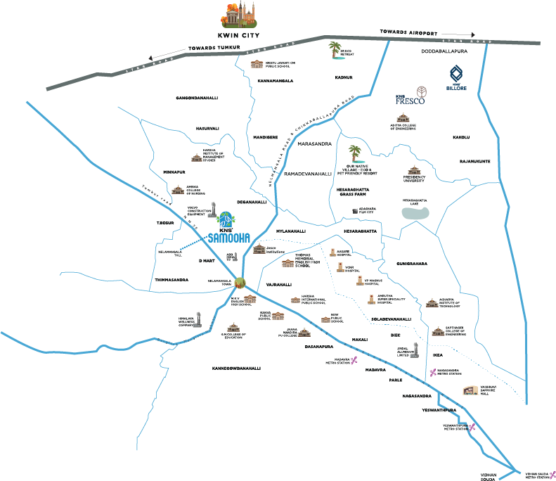 KNS Samooha Location Map