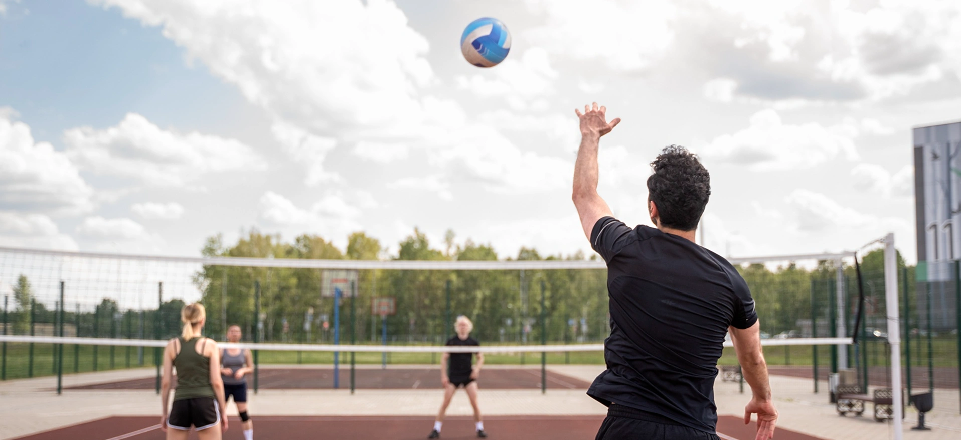 KNS Sampada Volleyball Court