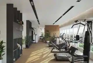 Gymnasium, representative of Sattva Park Cubix clubhouse