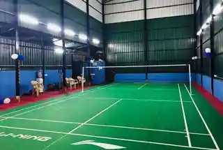 Indoor badminton court, representative of Sattva Park Cubix