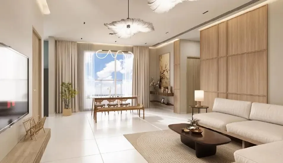 Purva Northern Lights apartment interior dining area render