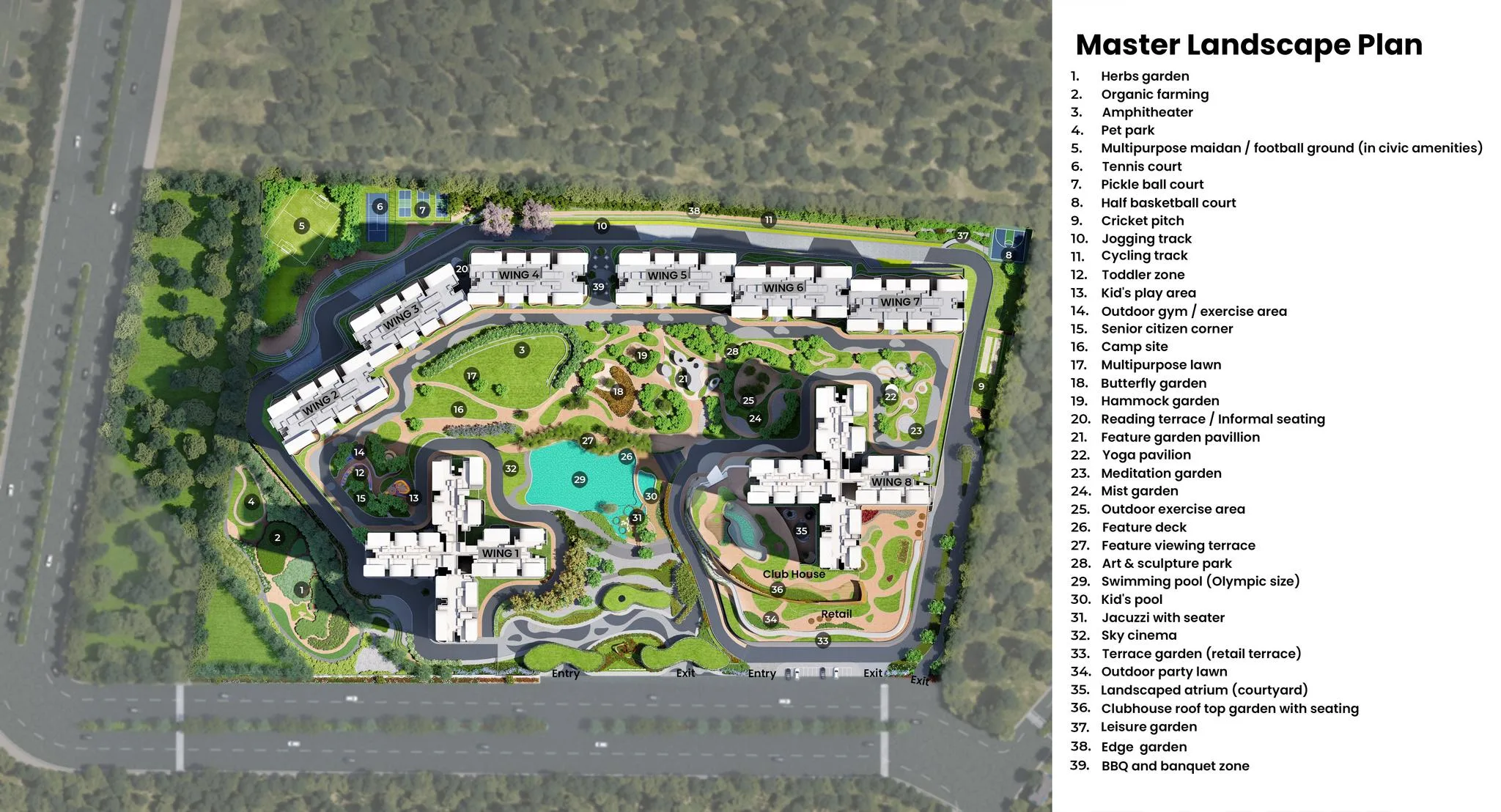 Purva Northern Lights master plan showing 8 towers on 24.59 acres, KIADB Aerospace Park