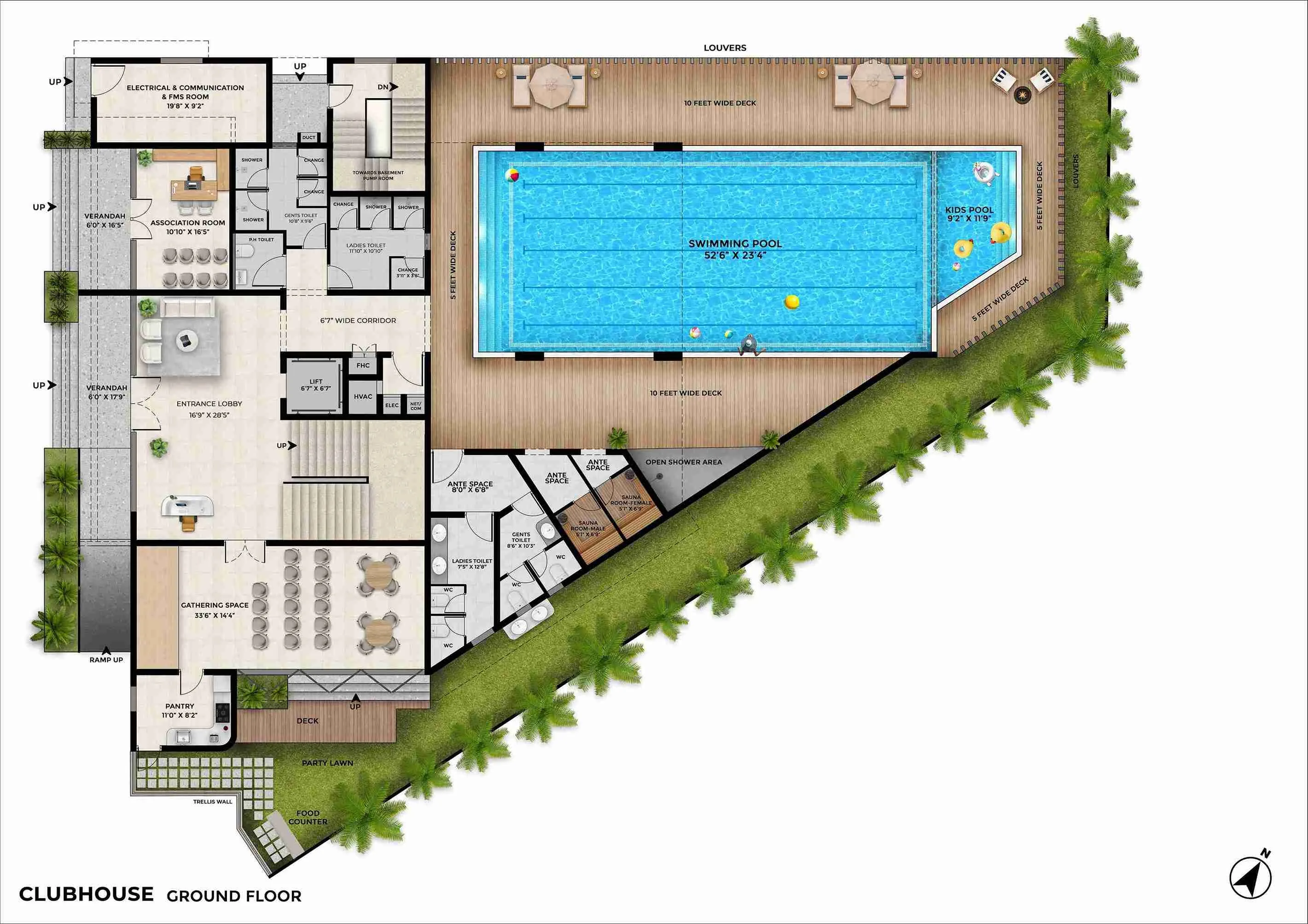 Radiance Edgewood Navalur clubhouse amenity view
