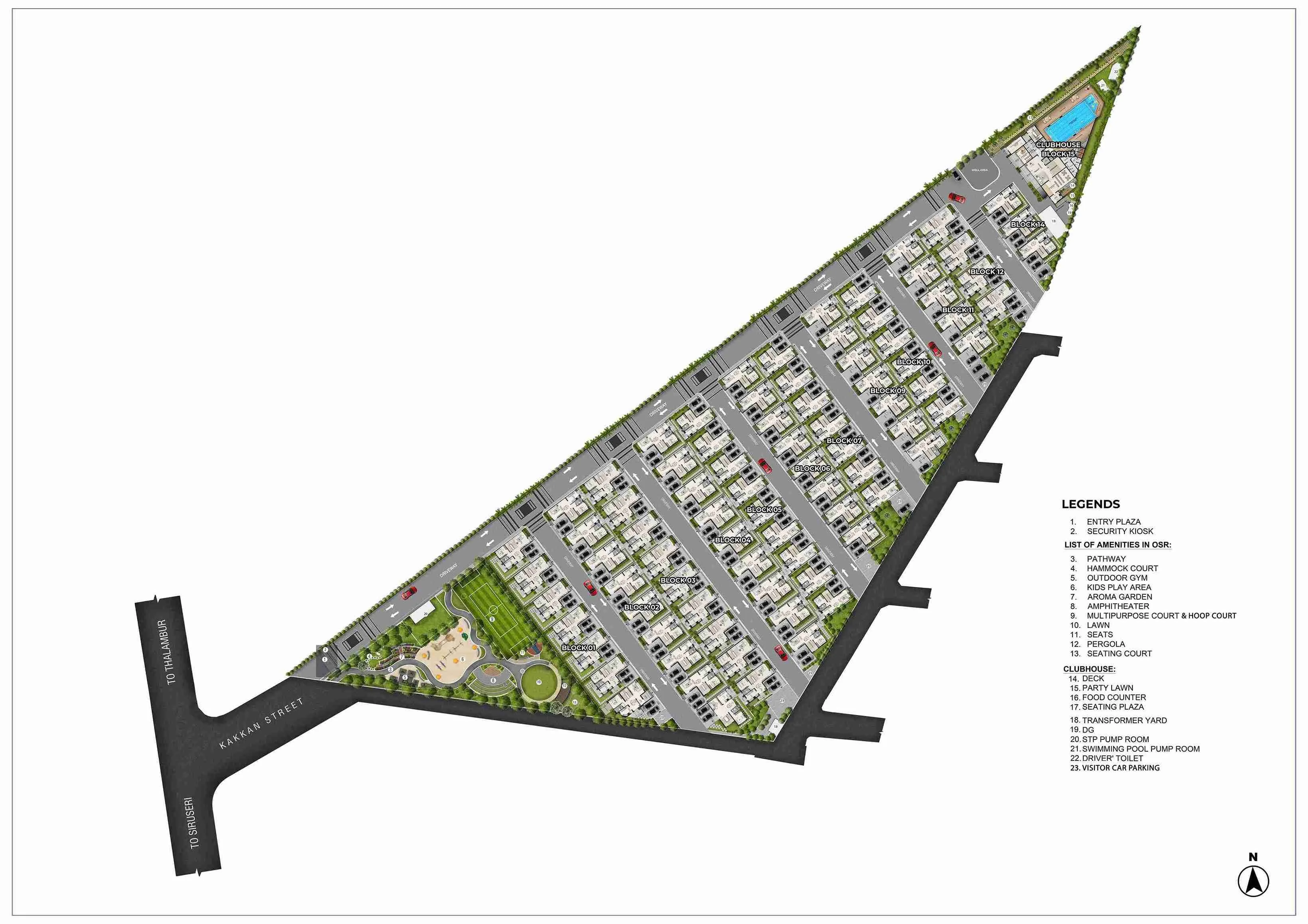 Radiance Edgewood Navalur master plan overview