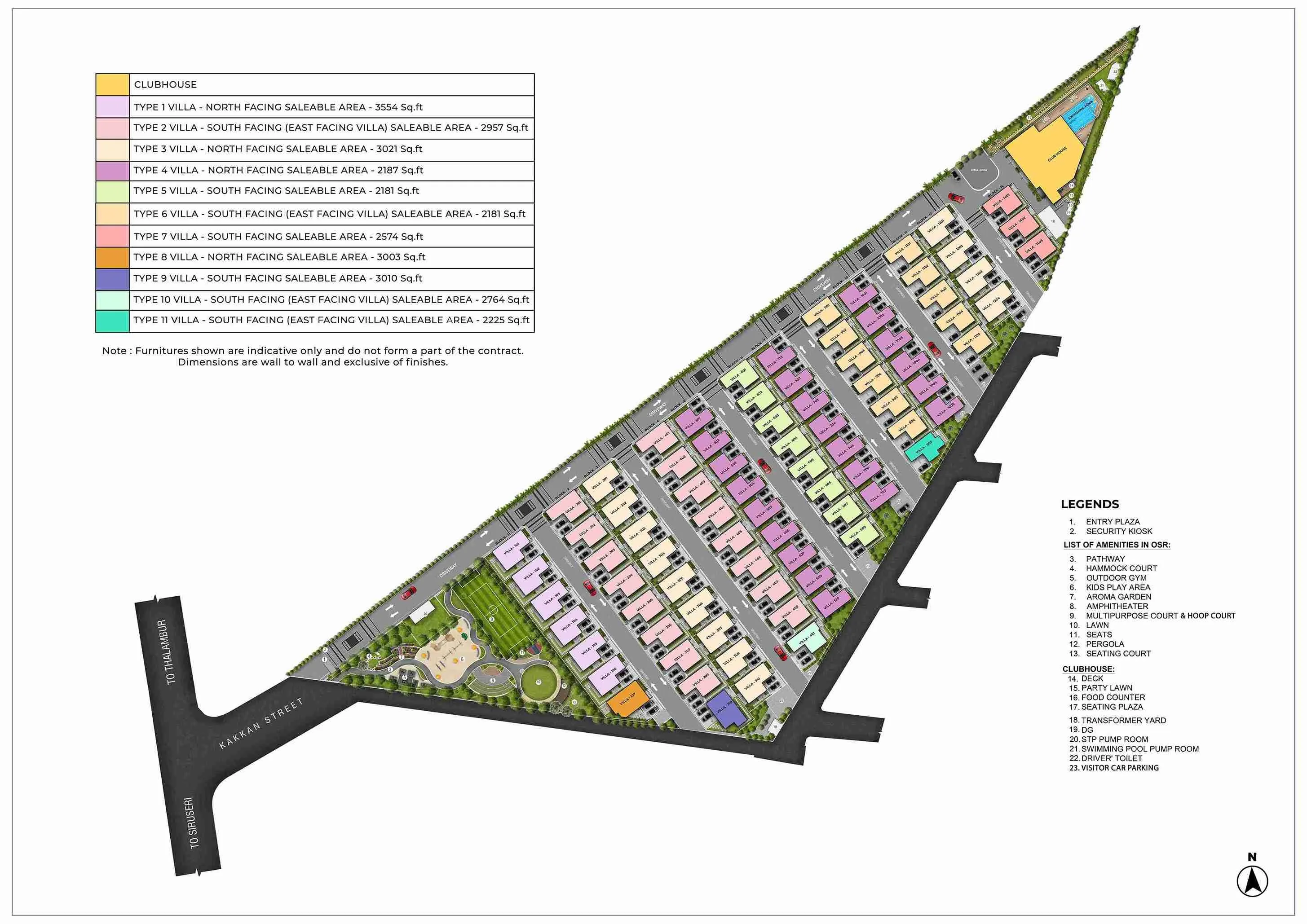 Radiance Edgewood Navalur site layout plan
