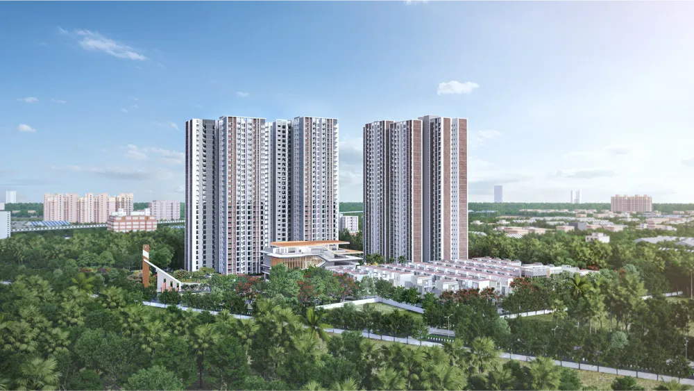 Sattva Songbird Phase 2 twin tower township exterior view