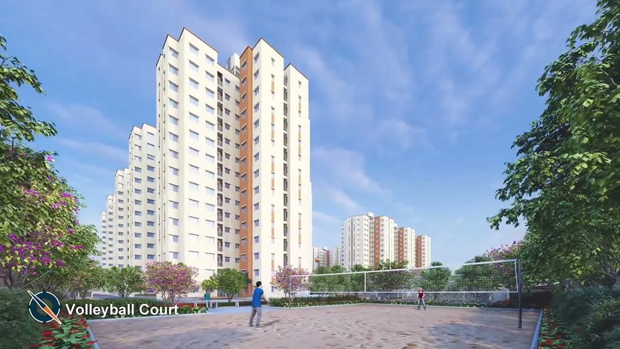 Shriram 107 SouthEast Attibele full elevation daytime view of residential towers