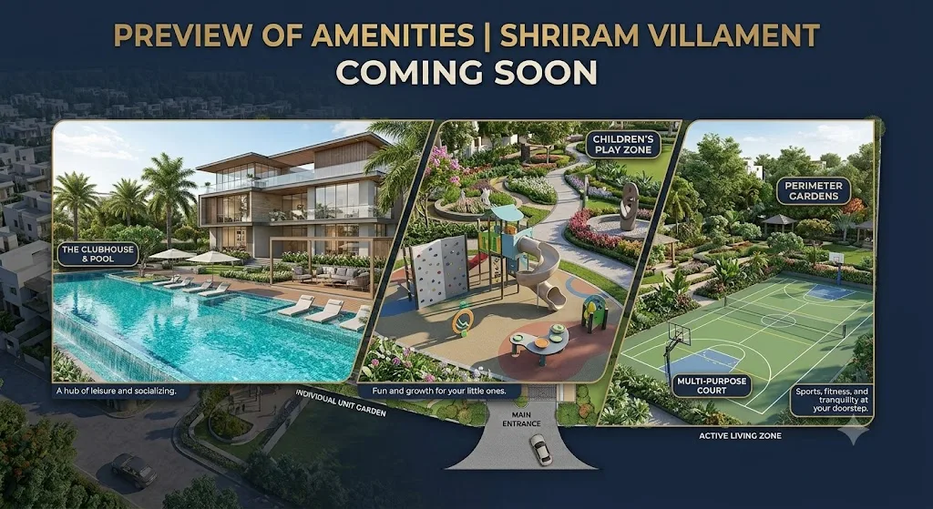 Shriram Codename Reserve, Bannerghatta Road amenities preview: clubhouse pool, children's play zone and multi-purpose sports court