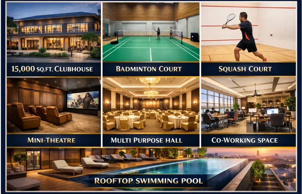 Shriram Kinglife Koyambedu clubhouse and lifestyle amenities view