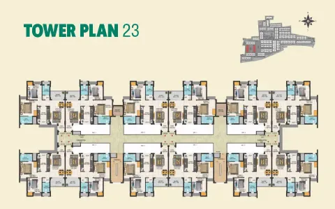 Shriram Shankari Tower 23 floor plate layout