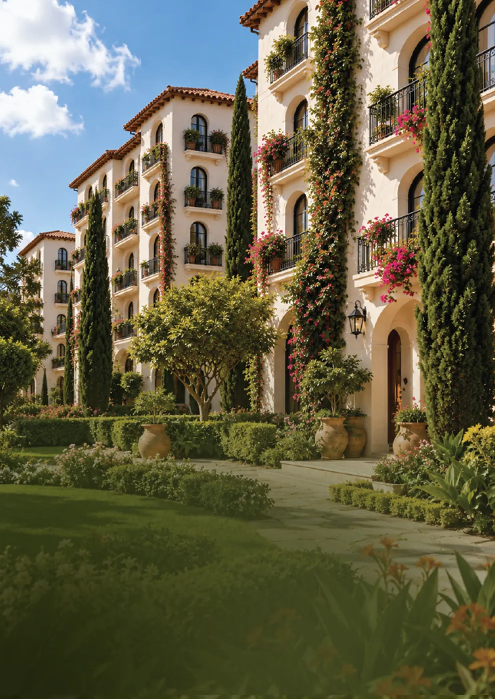 CallSign Valencia 2 Spanish townhouse towers at Surya Valencia, Rajankunte