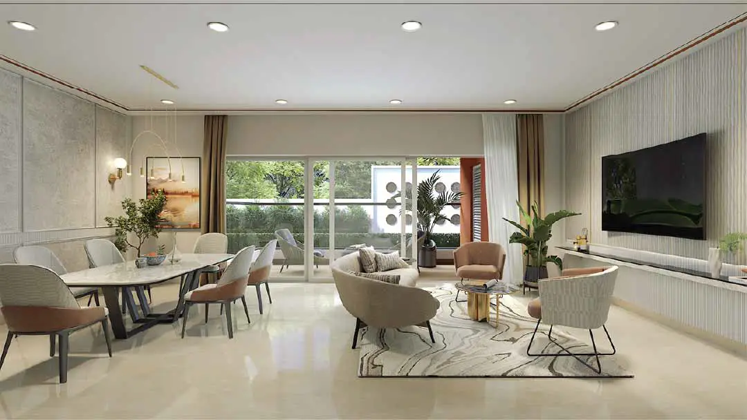 Vajram Chrysanthemum Living Room Interior