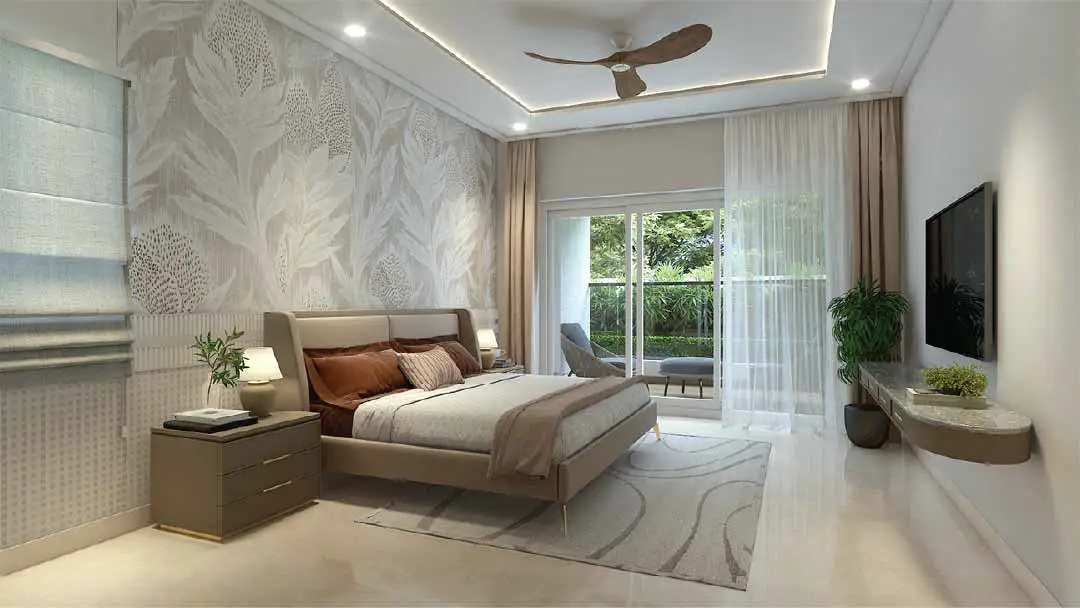 Vajram Chrysanthemum Bedroom Interior