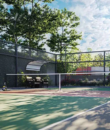 Sattva Vasanta Cove pickleball court amenity