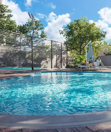Sattva Vasanta Cove podium swimming pool amenity
