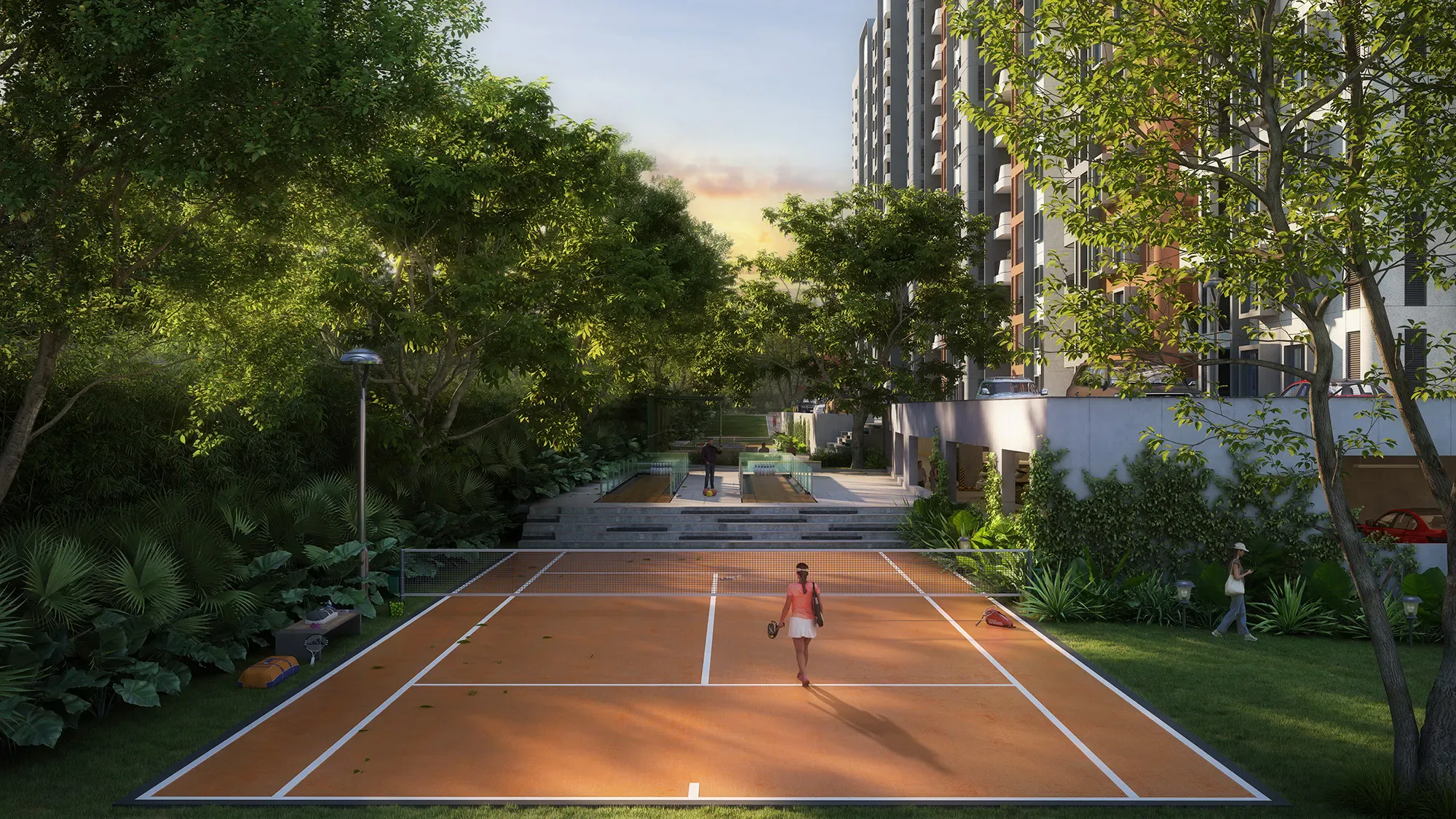 Sattva Vasanta Skye tennis court amenity