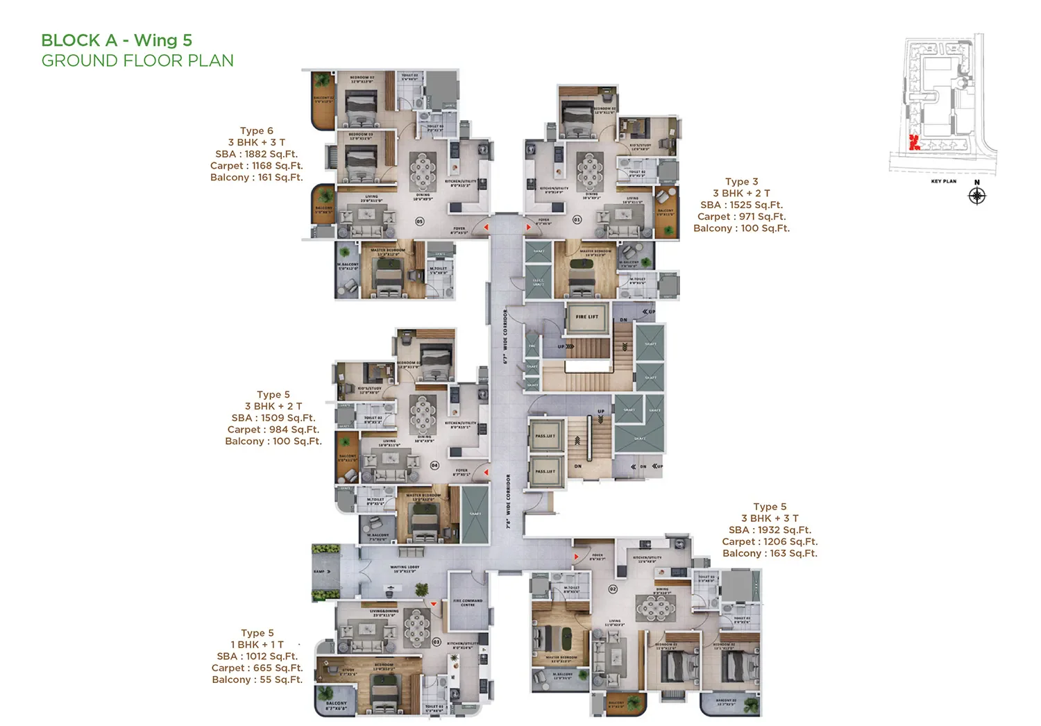 Sattva Vasanta Skye 2 BHK premium floor plan option